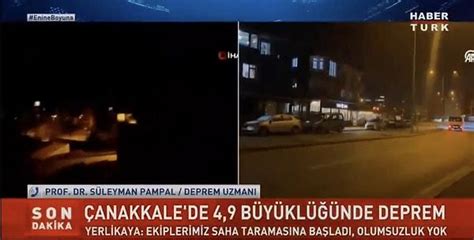 Habertürk Ekranlarında Çanakkalede Gerçekleşen Depremin Haberi Verilirken Garip Bir Ses Duyuldu